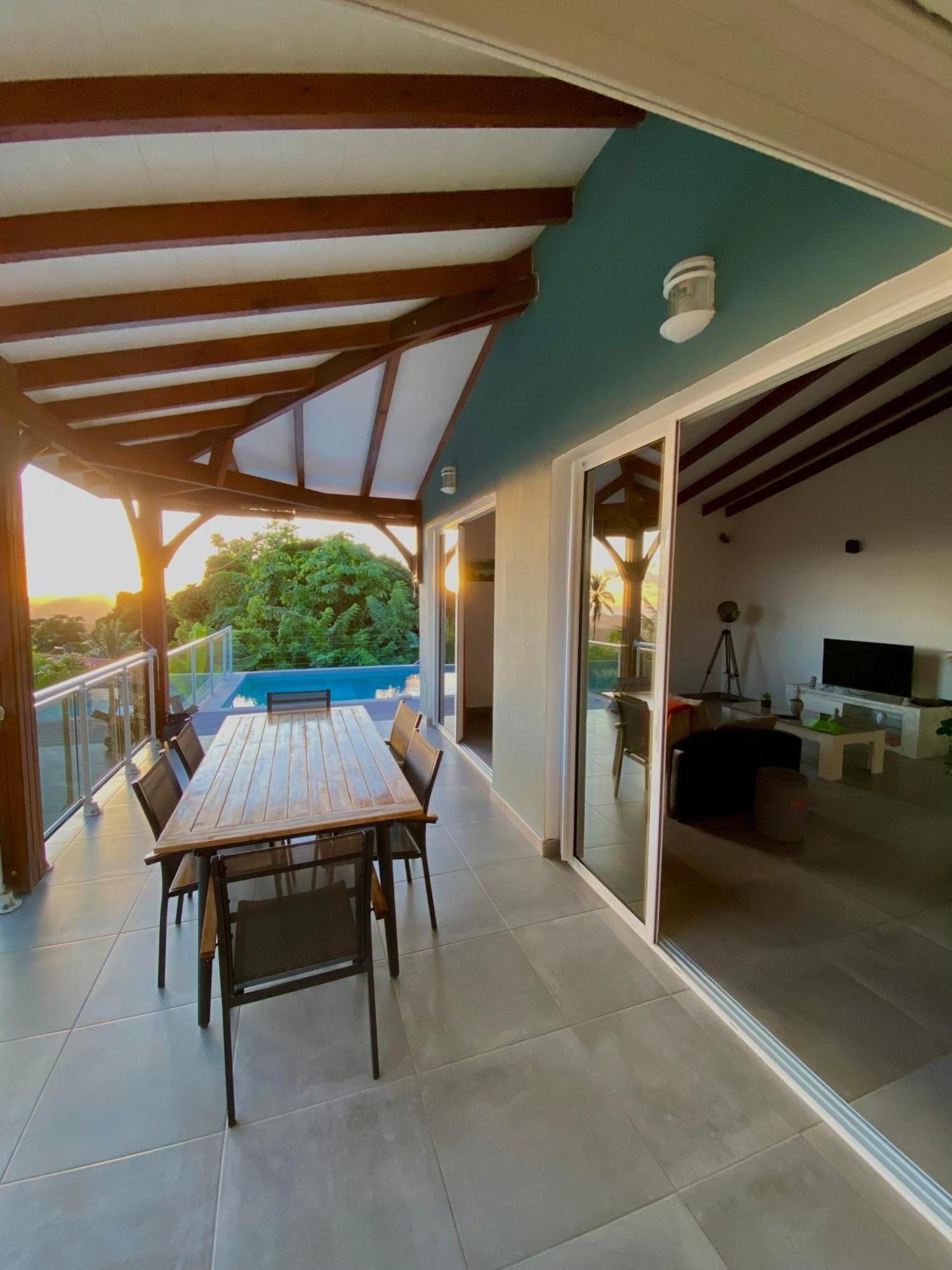Les Villas Pameyaque 2 F2 Avec 1 Piscine Et 1 F3 Avec 1 Piscine, Superbe Vue Sur La Mer Riviere-Salee Zewnętrze zdjęcie