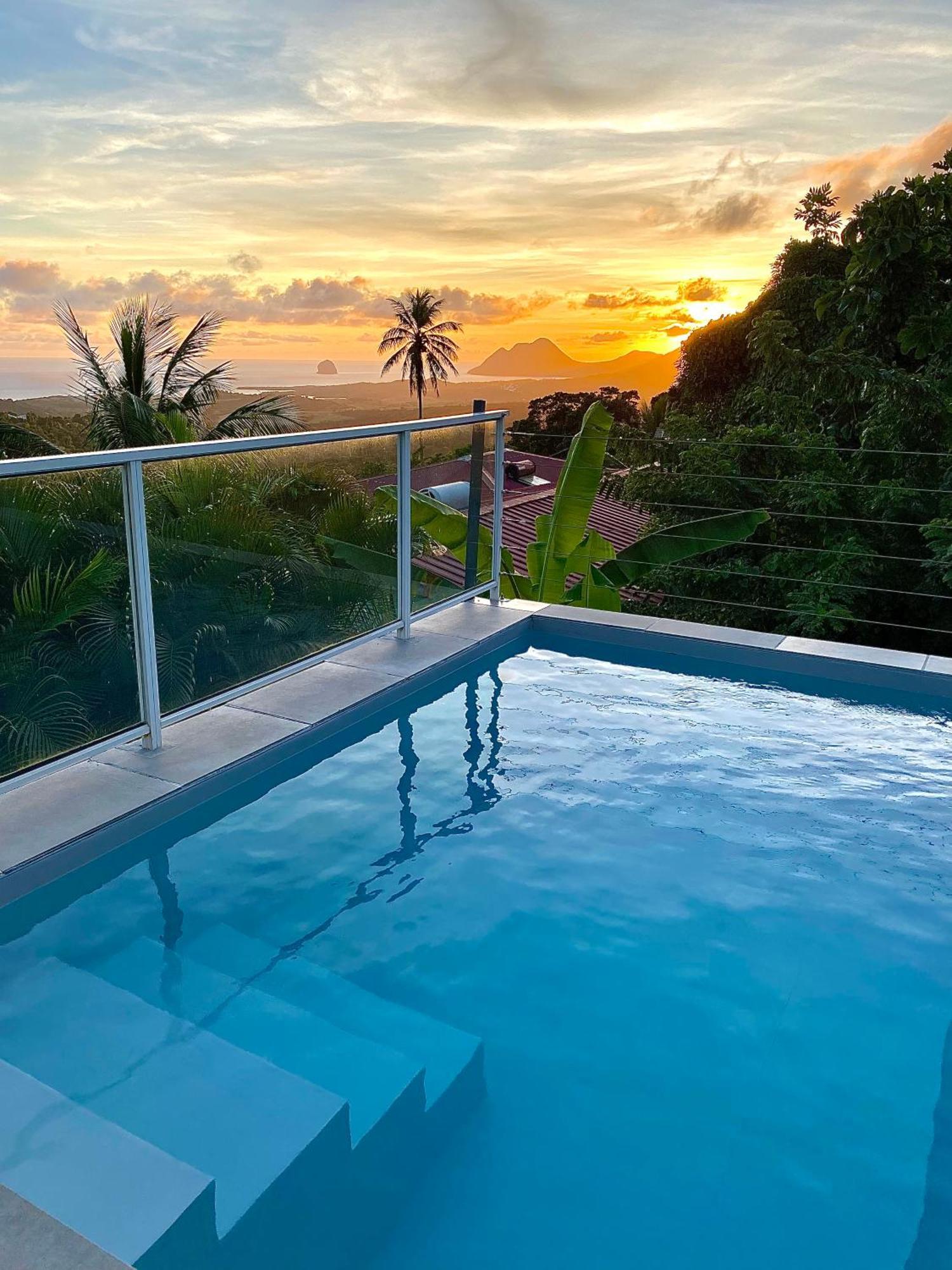 Les Villas Pameyaque 2 F2 Avec 1 Piscine Et 1 F3 Avec 1 Piscine, Superbe Vue Sur La Mer Riviere-Salee Zewnętrze zdjęcie